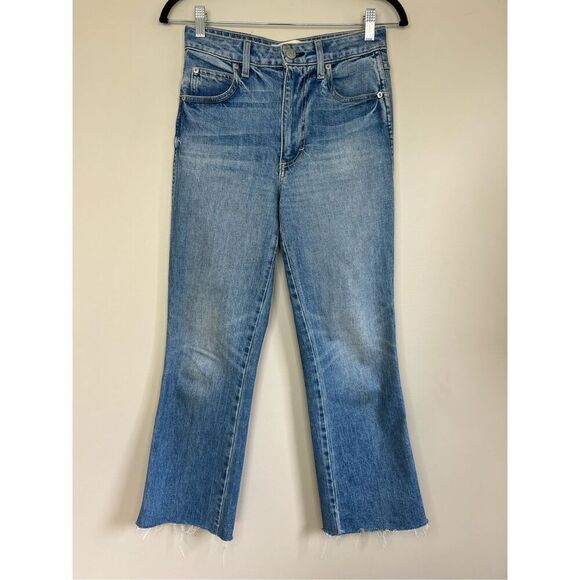 AMO High Rise Kick Crop in Topanga - Picture 3 of 6